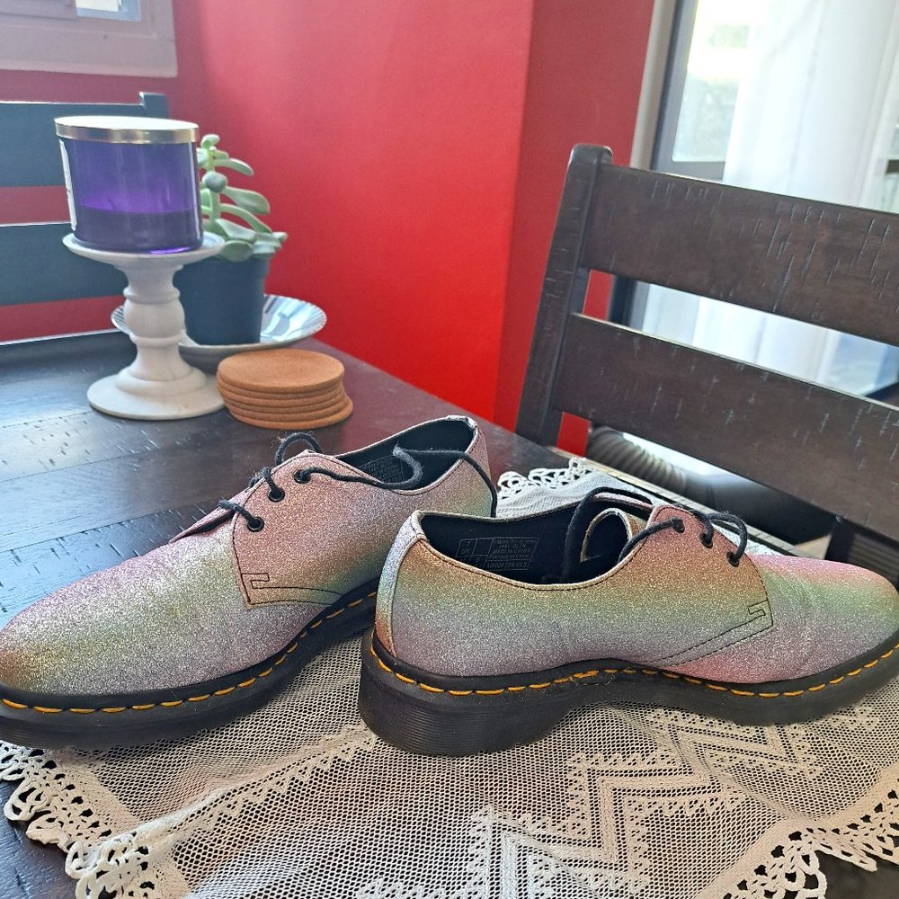 Glittery Doc Martin oxfords
